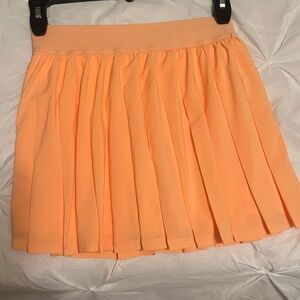 Peach Pleated Women's Skort